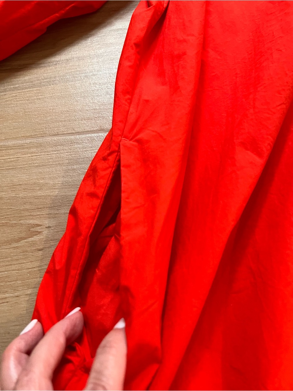 COS Bright Red Midi Dress with Tie Waist - Picture 8 of 11